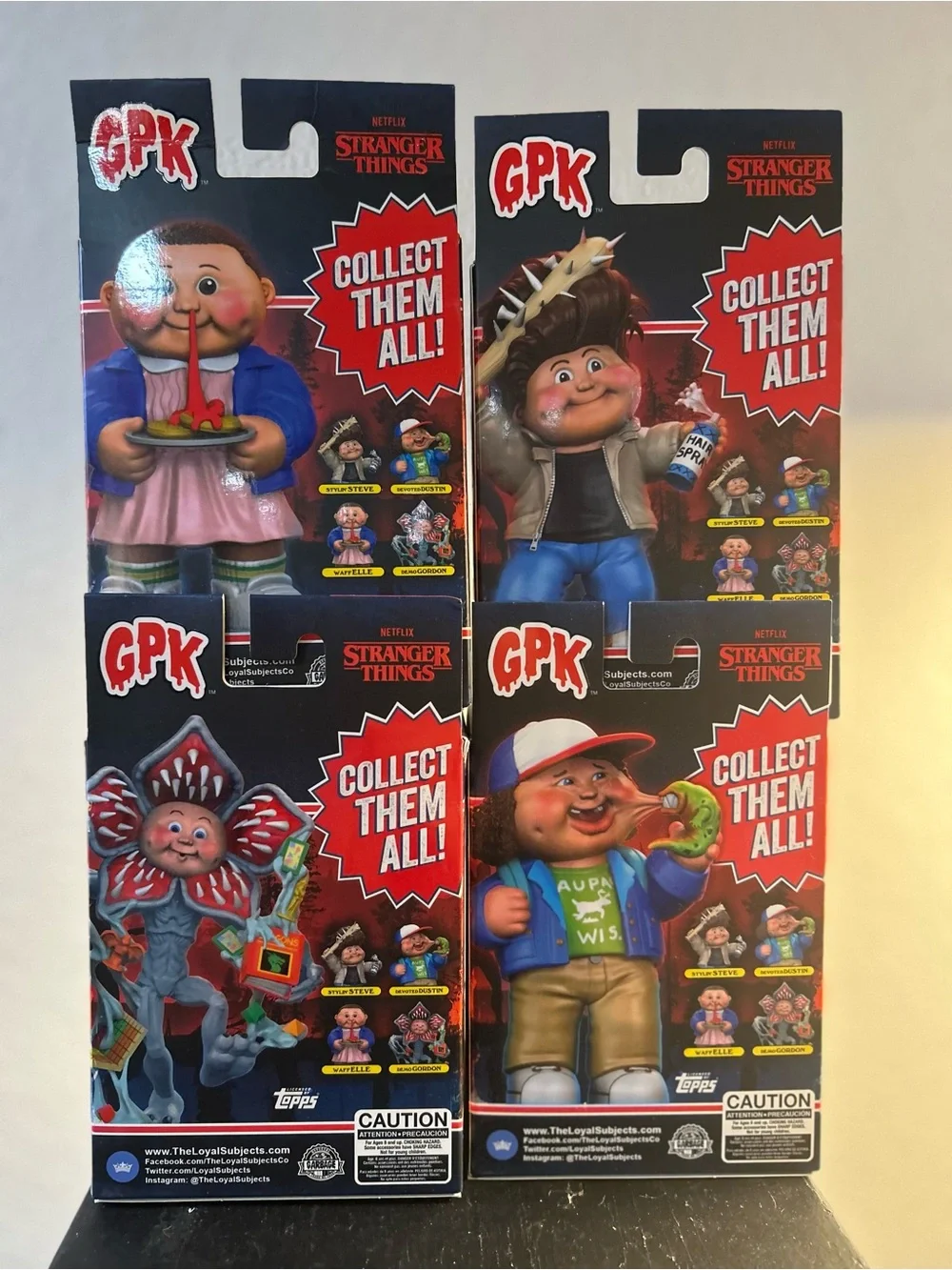 Stranger Things - Garbage Pail Kids W/ Topps Cards Set - Loyal Subjects Code Red